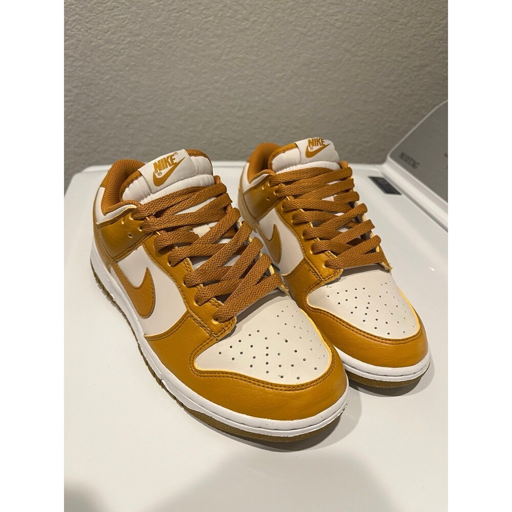 Nike Dunk Low Next Nature Wheat Gold White Women’s Size 8 Sneakers DN1431-700